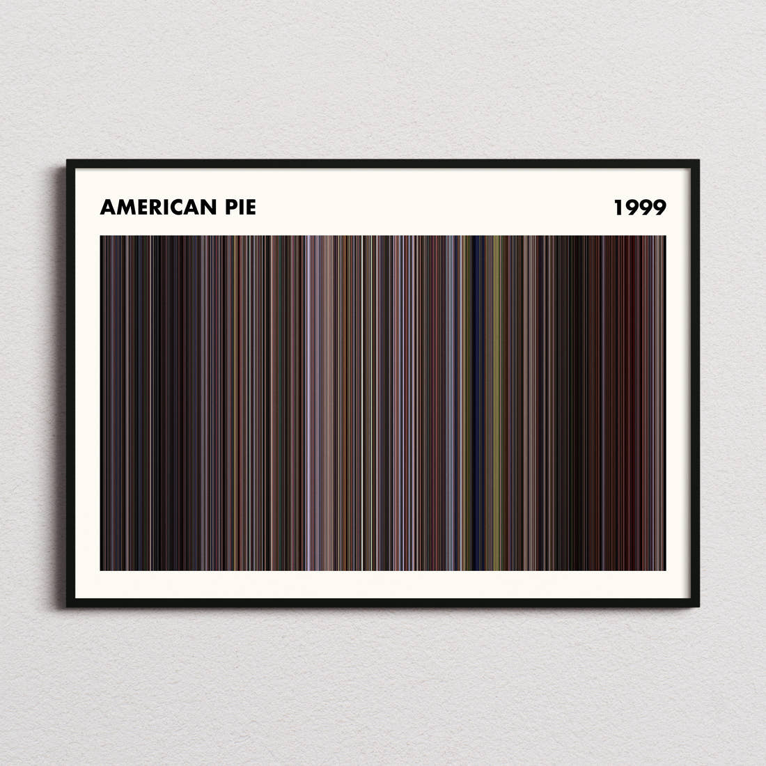 American Pie Movie Barcode Poster - Simplified