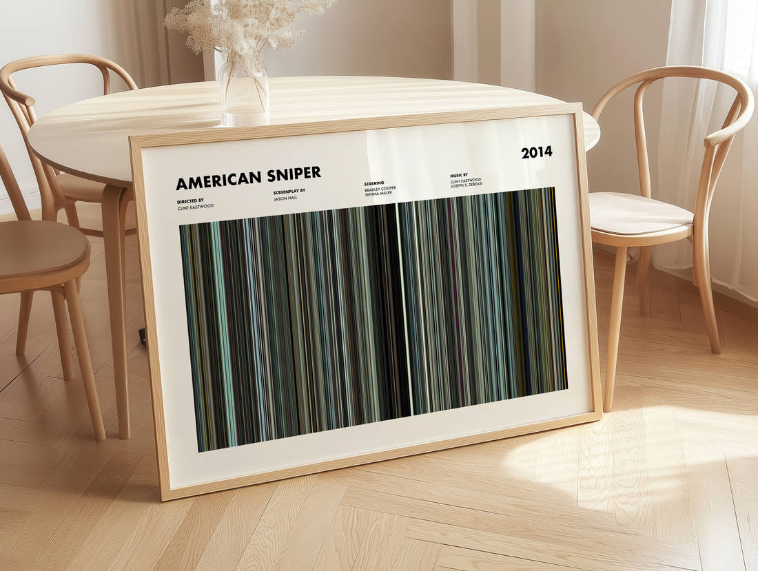 American Sniper Movie Barcode Poster