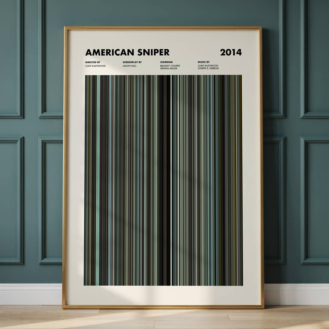 American Sniper Movie Barcode Poster