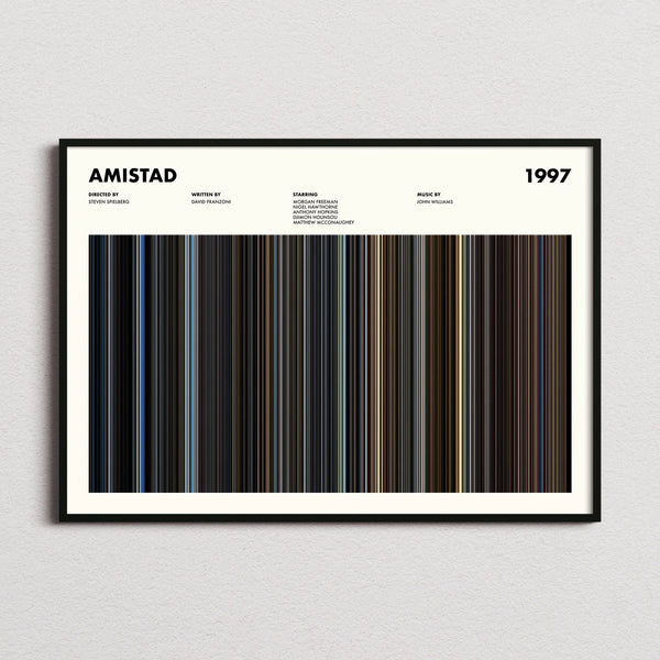 Amistad Movie Barcode Poster
