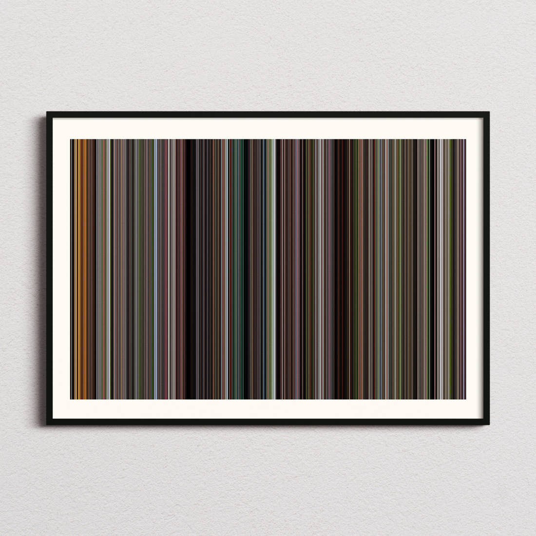 An Officer and a Gentleman Movie Barcode Poster - Barcode Only
