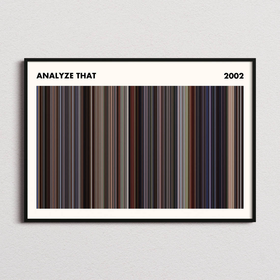 Analyze That Movie Barcode Poster - Simplified