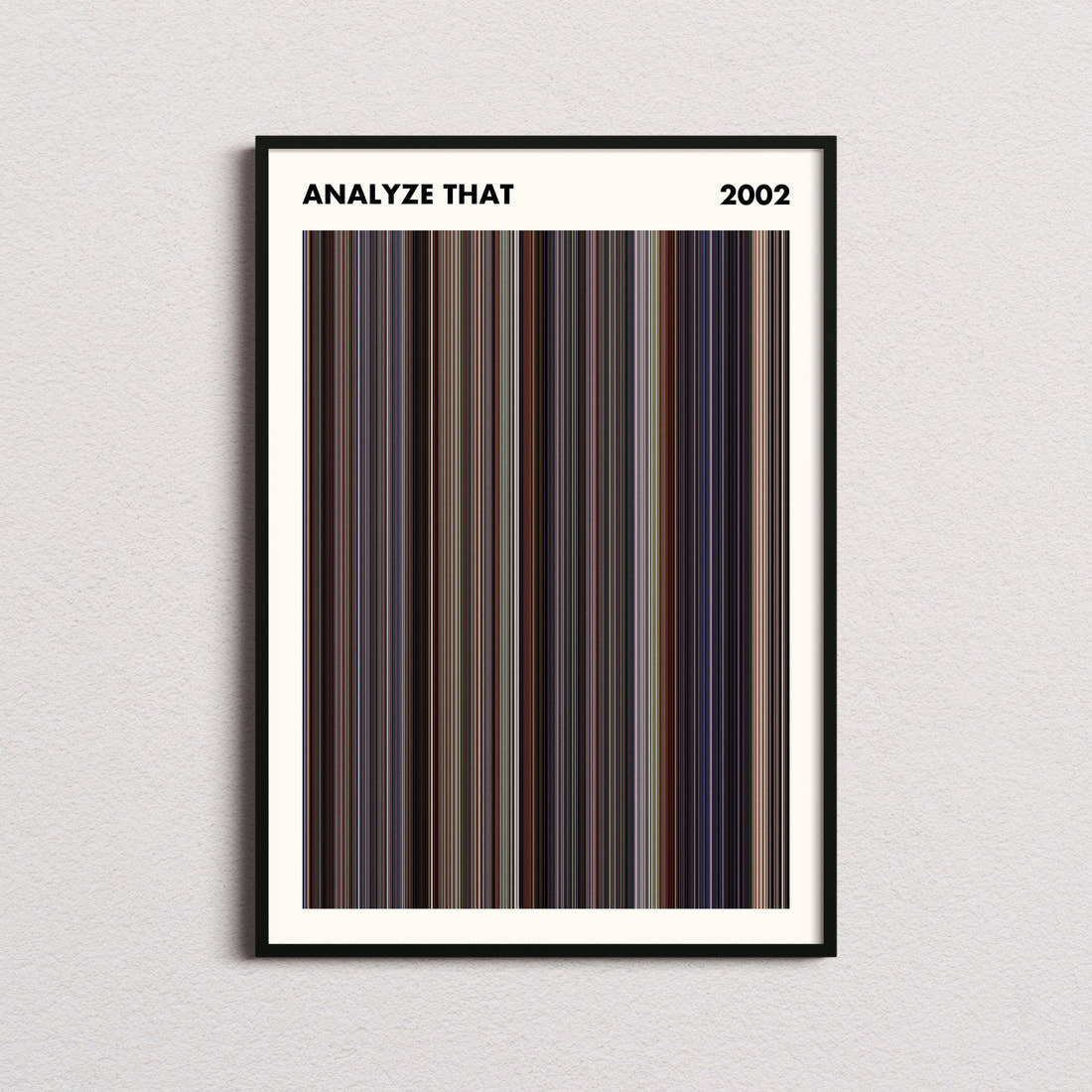 Analyze That Movie Barcode Poster - Simplified