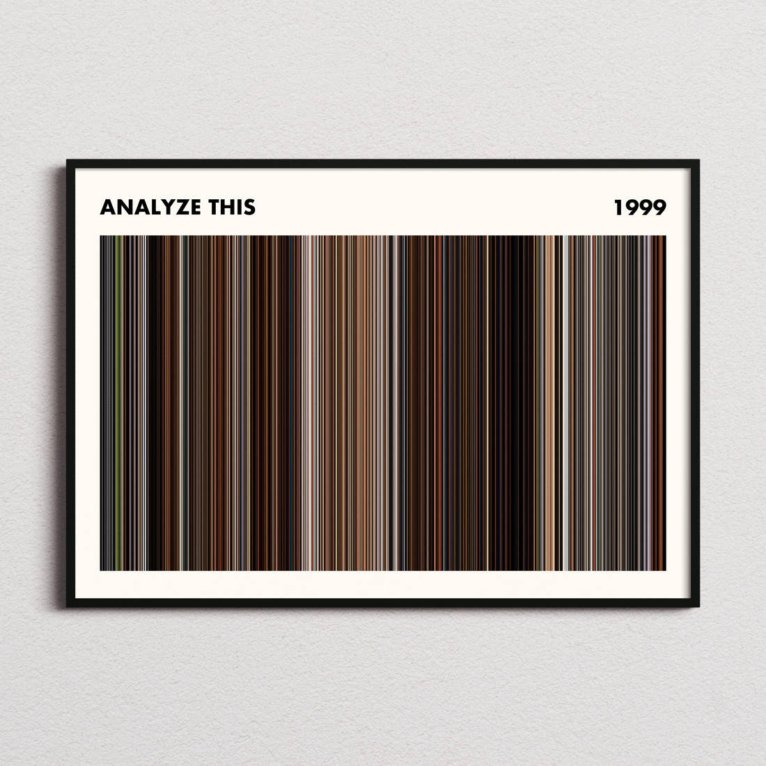 Analyze This Movie Barcode Poster - Simplified