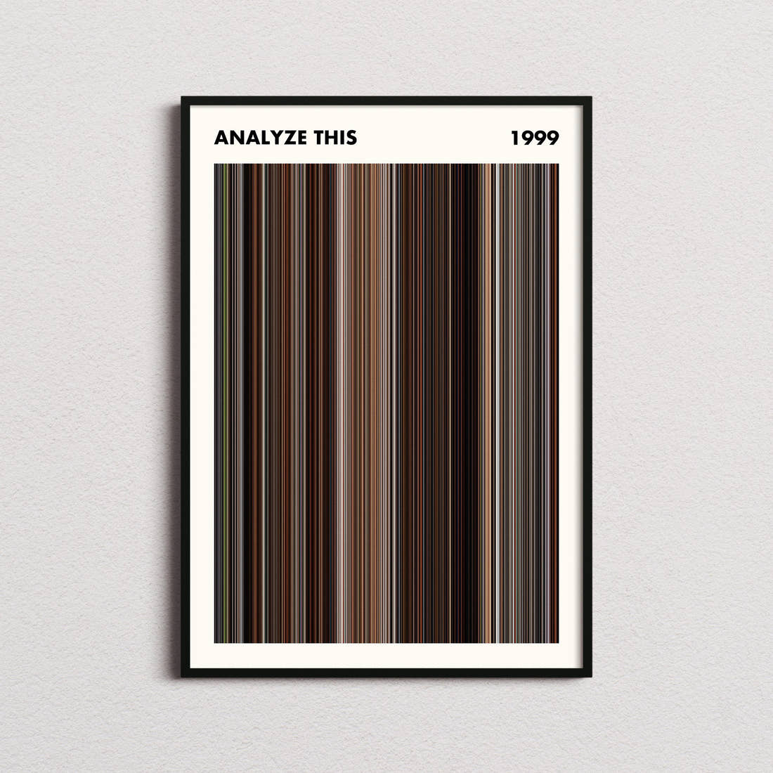 Analyze This Movie Barcode Poster - Simplified