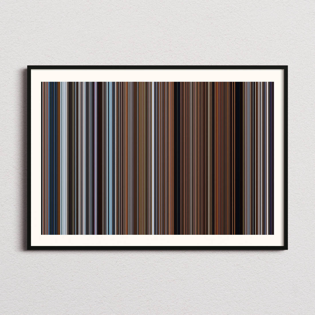 Anatomy of a Fall Movie Barcode Poster - Barcode Only