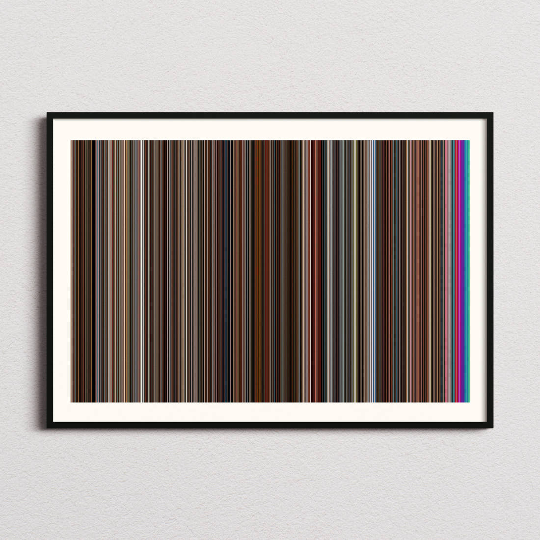 Anchorman 2: The Legend Continues Movie Barcode Poster - Barcode Only