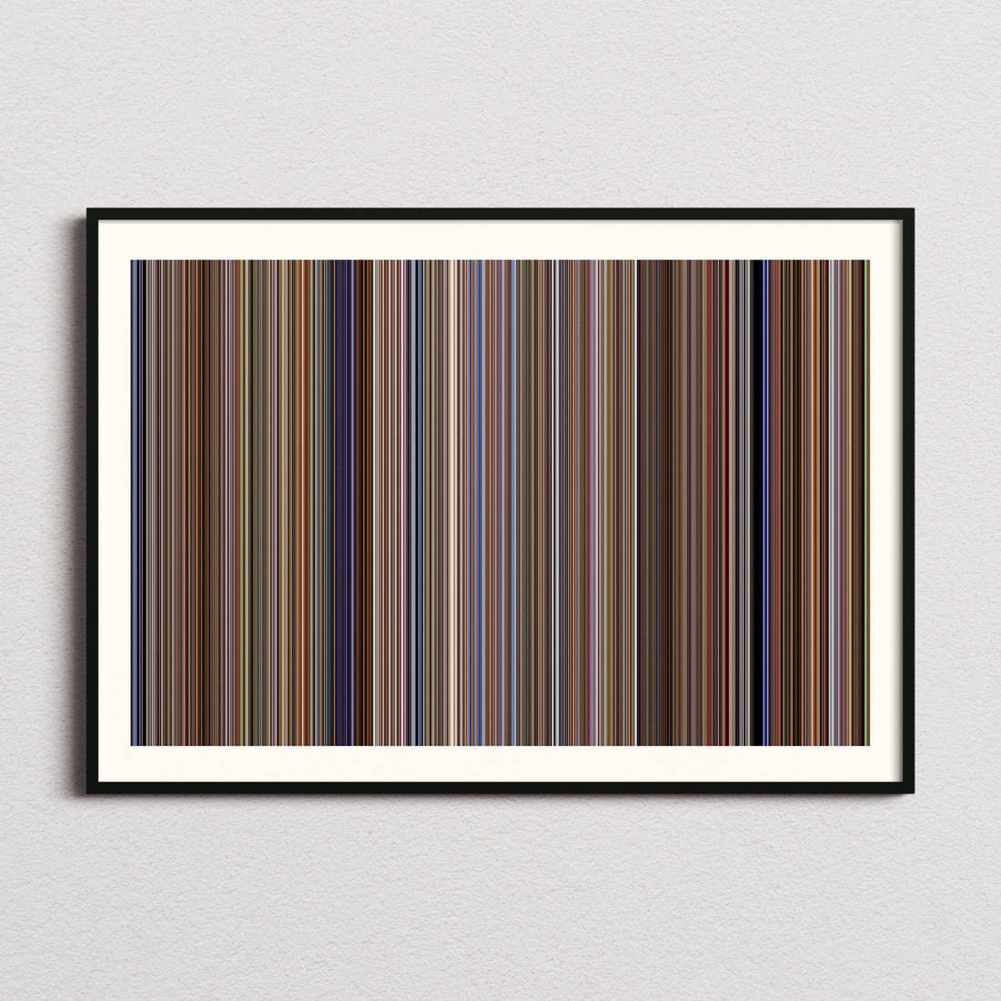 Anchorman: The Legend of Ron Burgundy Movie Barcode Poster - Barcode Only