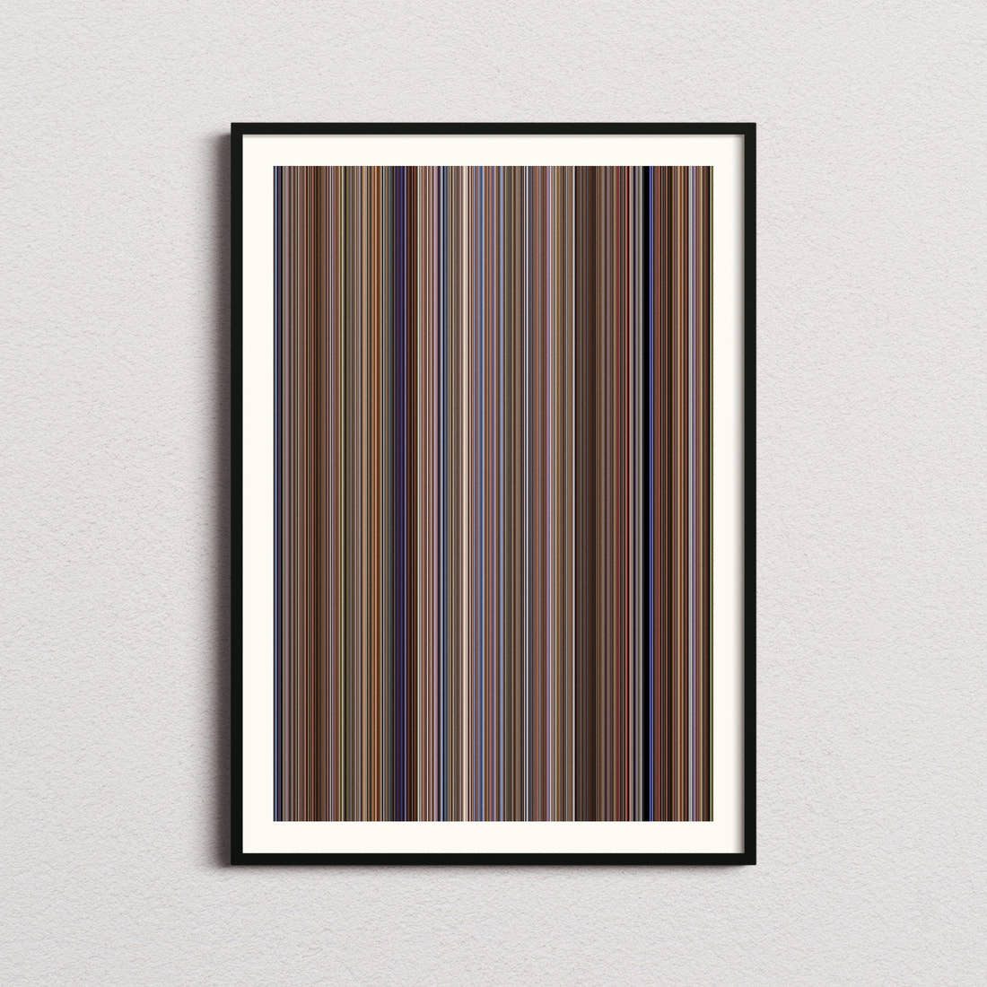 Anchorman: The Legend of Ron Burgundy Movie Barcode Poster - Barcode Only