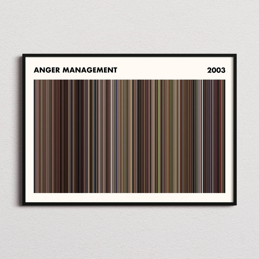 Anger Management Movie Barcode Poster - Simplified