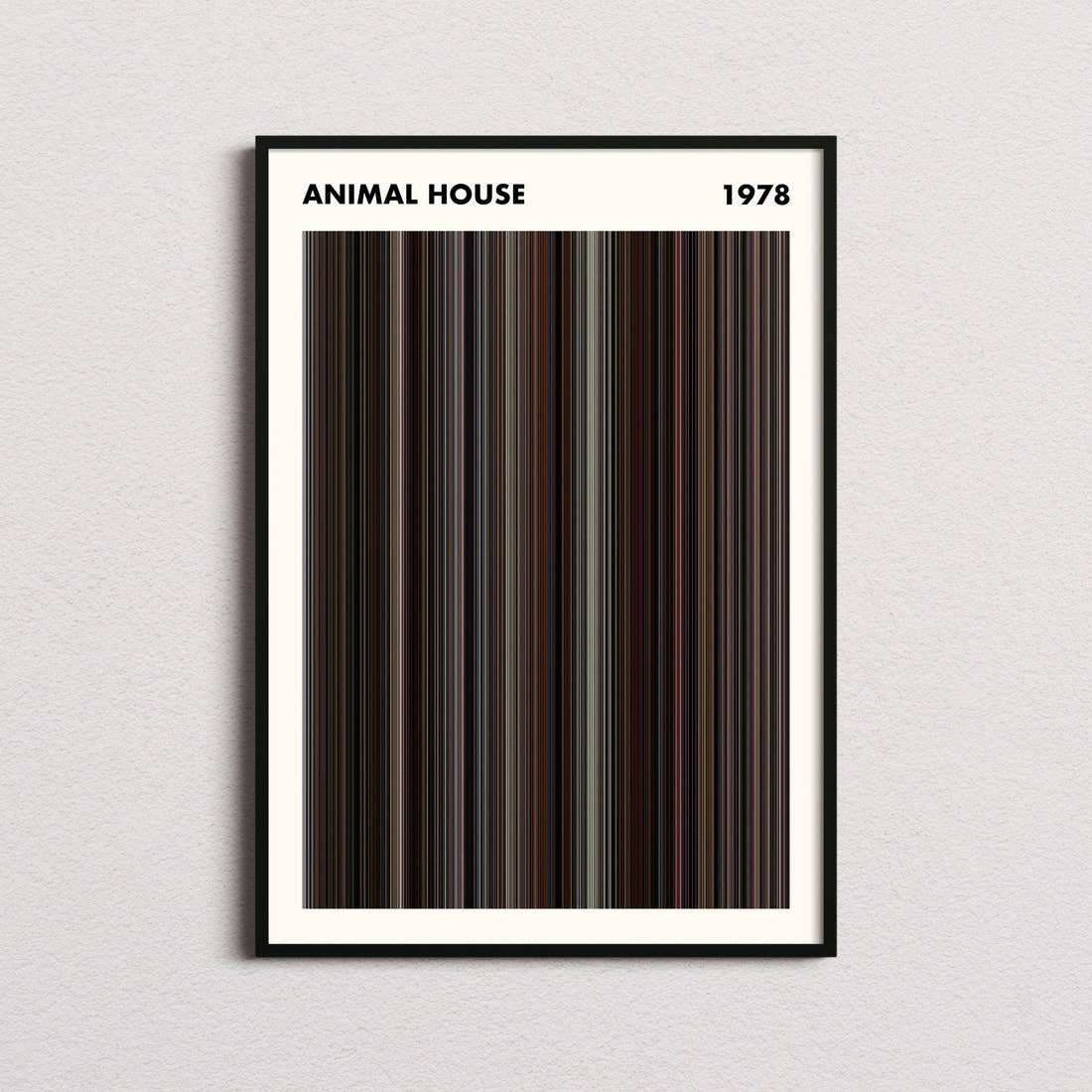 Animal House Movie Barcode Poster - Simplified