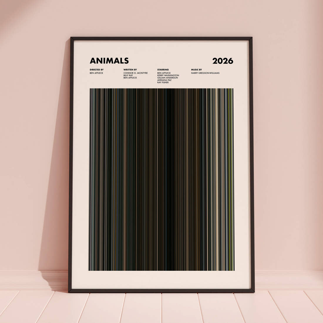 Animals Movie Barcode Poster
