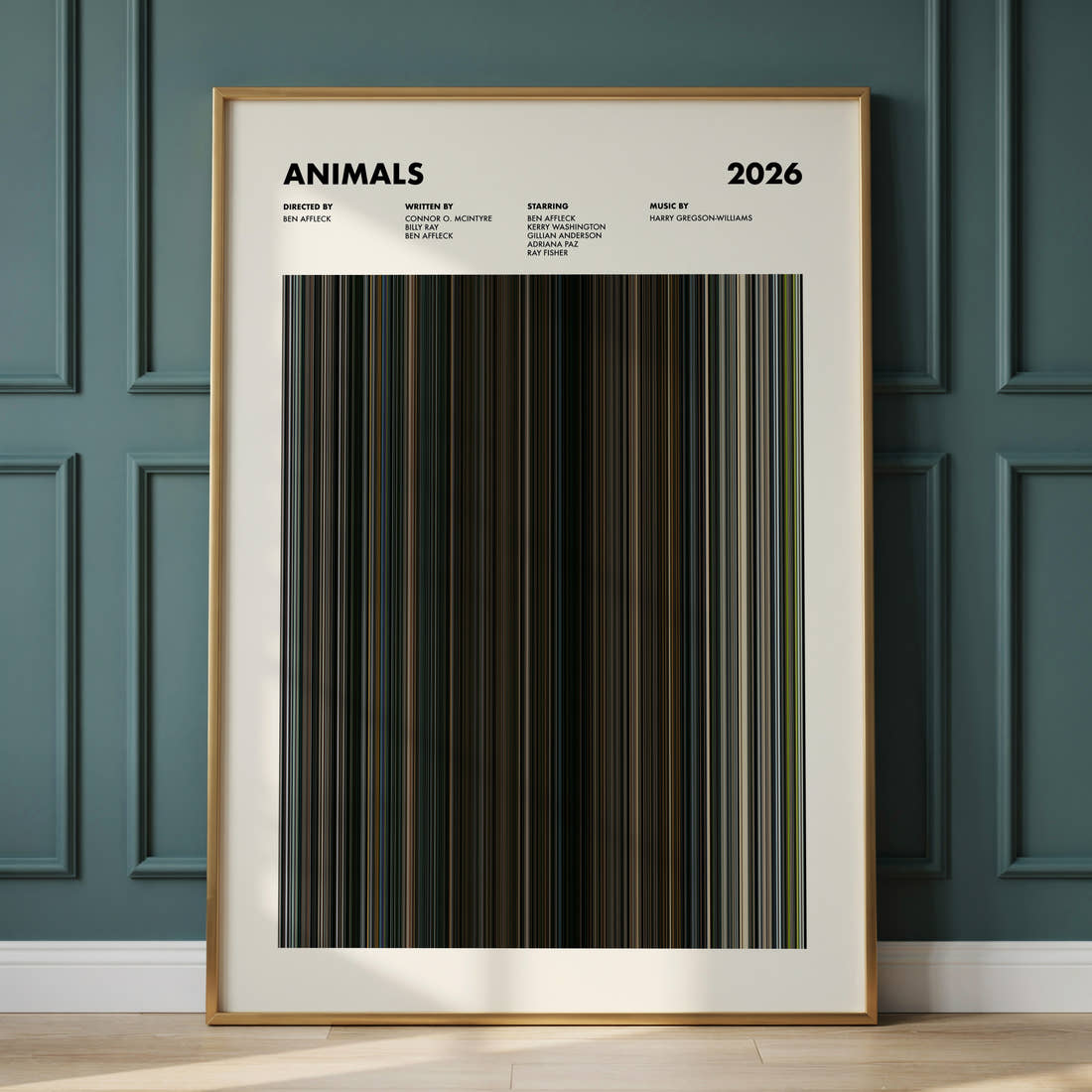 Animals Movie Barcode Poster