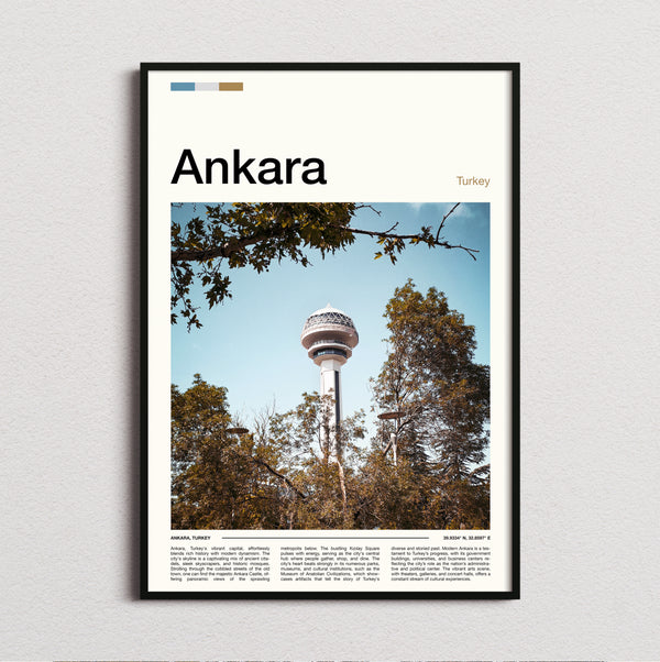Ankara - Atakule Tower - Travel Print