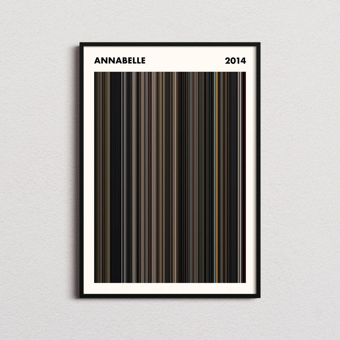 Annabelle Movie Barcode Poster - Simplified