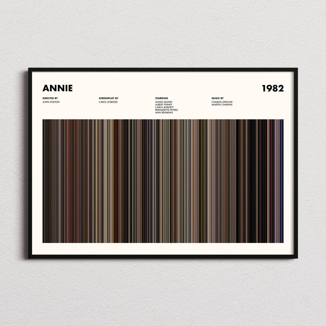 Annie Movie Barcode Poster