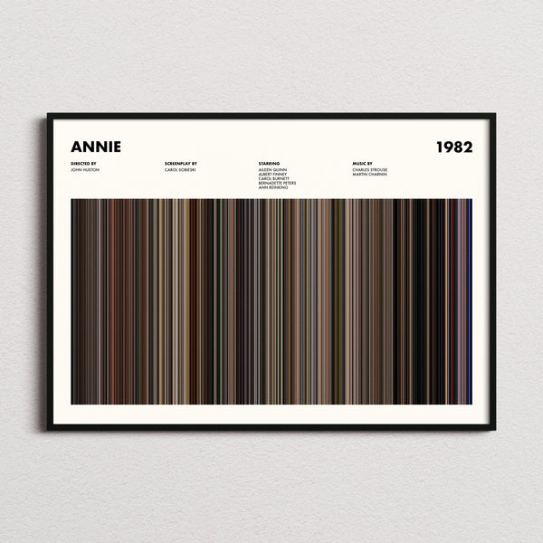 Annie Movie Barcode Poster