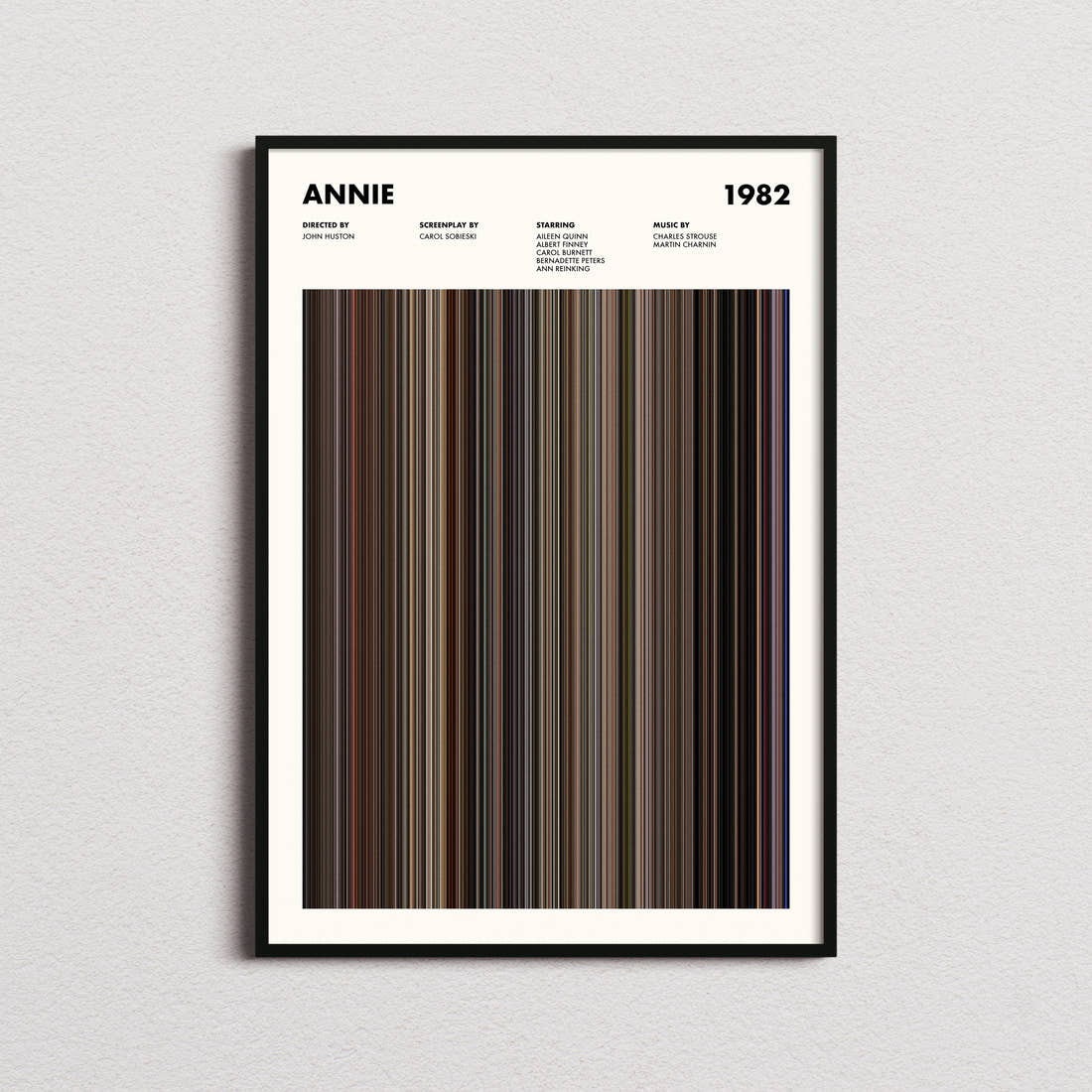Annie Movie Barcode Poster