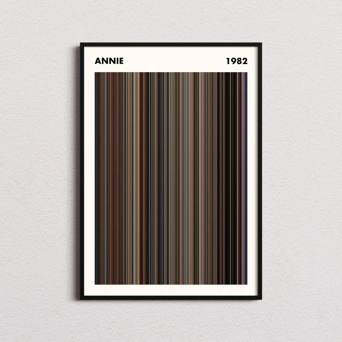 Annie Movie Barcode Poster - Simplified