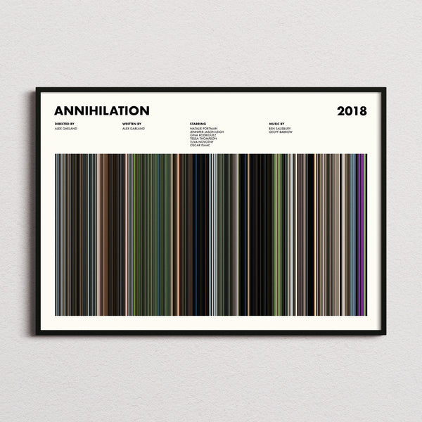 Annihilation Movie Barcode Poster