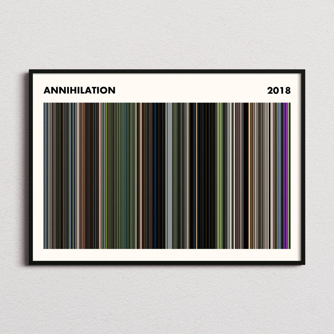 Annihilation Movie Barcode Poster - Simplified