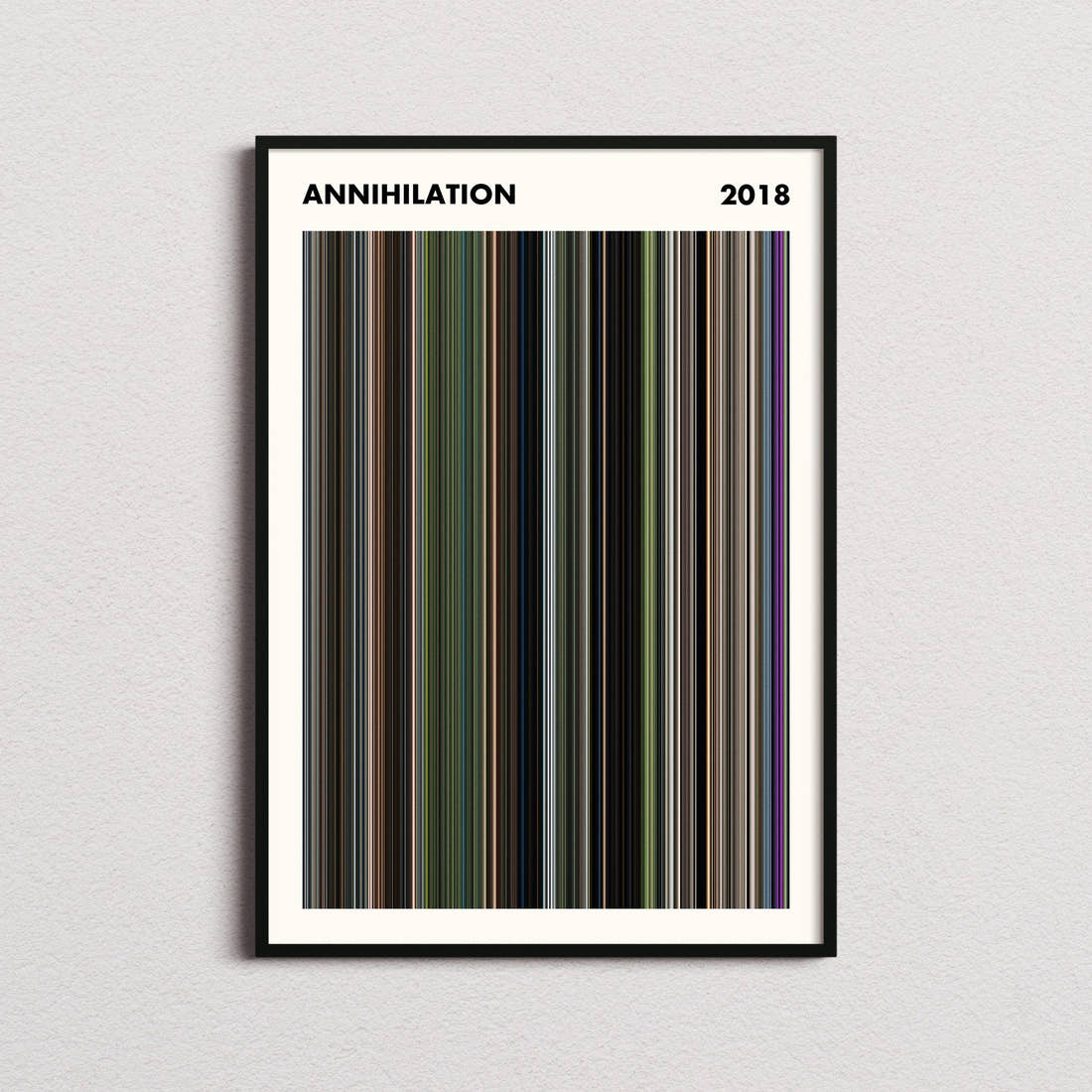 Annihilation Movie Barcode Poster - Simplified