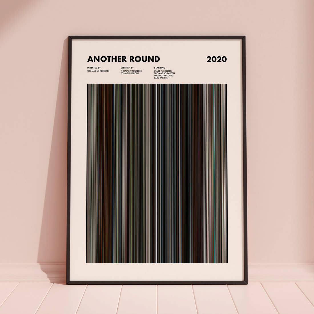 Another Round Movie Barcode Poster