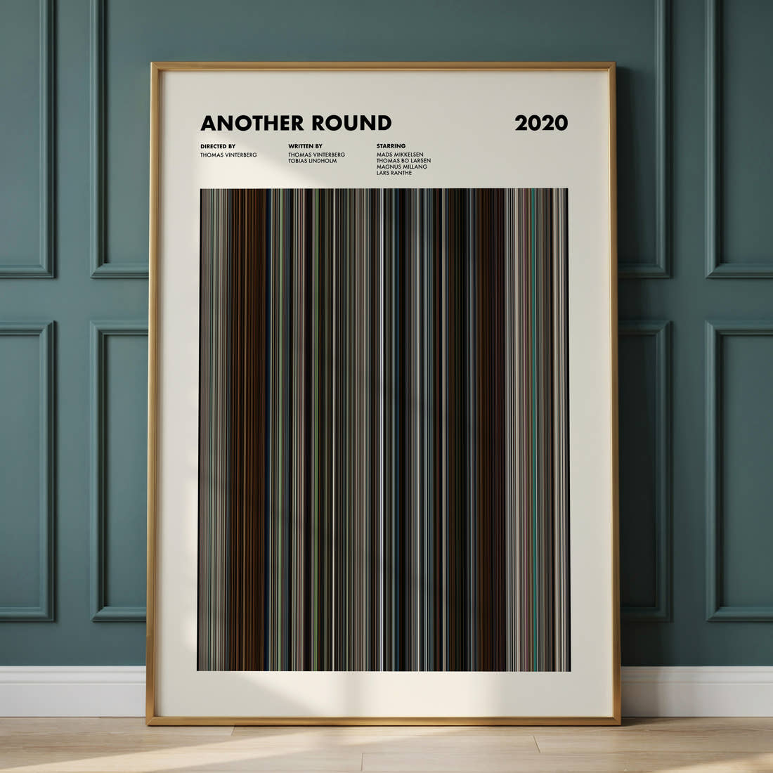 Another Round Movie Barcode Poster