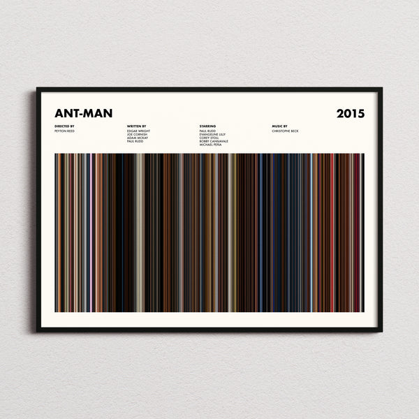 Ant-Man Movie Barcode Poster