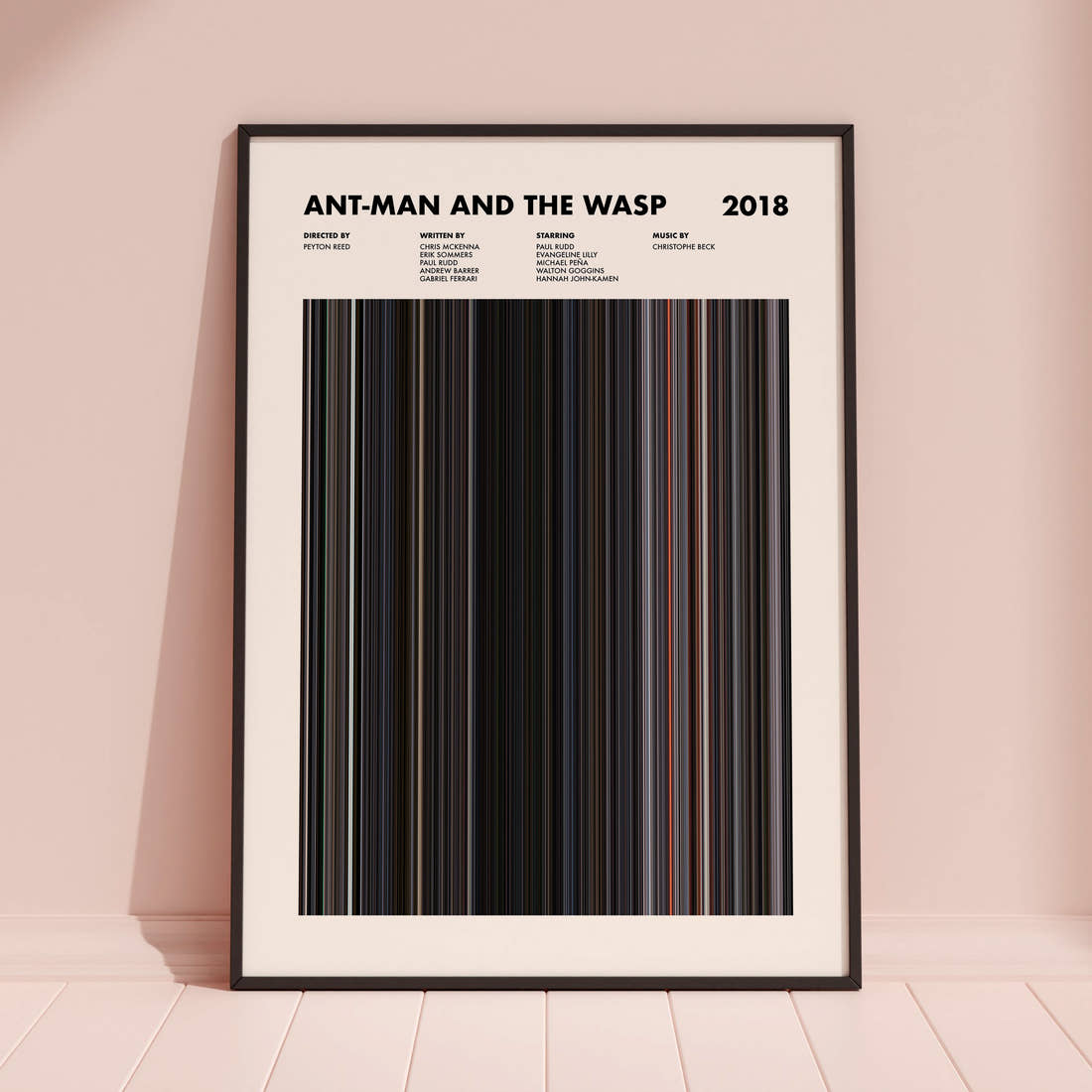Ant-Man and the Wasp Movie Barcode Poster