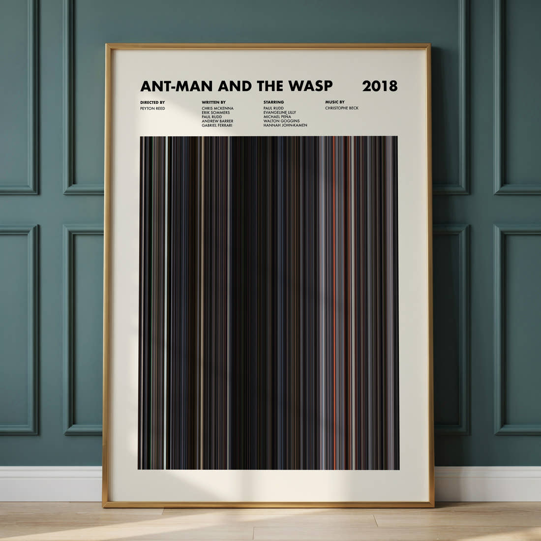 Ant-Man and the Wasp Movie Barcode Poster