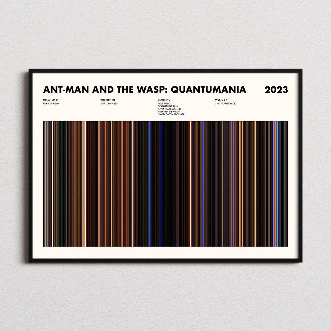 Ant-Man and the Wasp: Quantumania Movie Barcode Poster