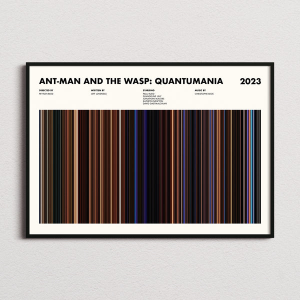 Ant-Man and the Wasp: Quantumania Movie Barcode Poster