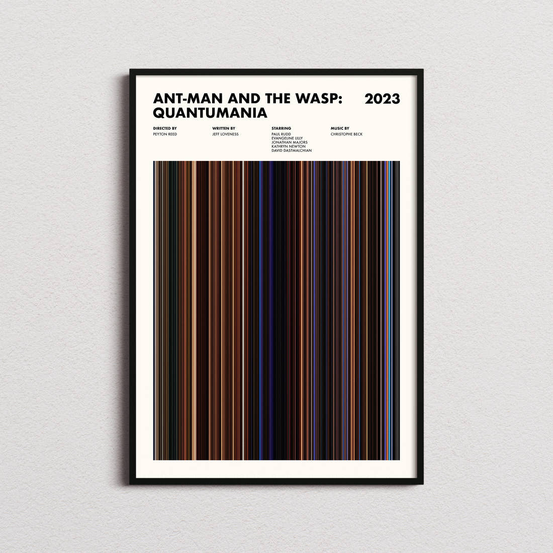Ant-Man and the Wasp: Quantumania Movie Barcode Poster