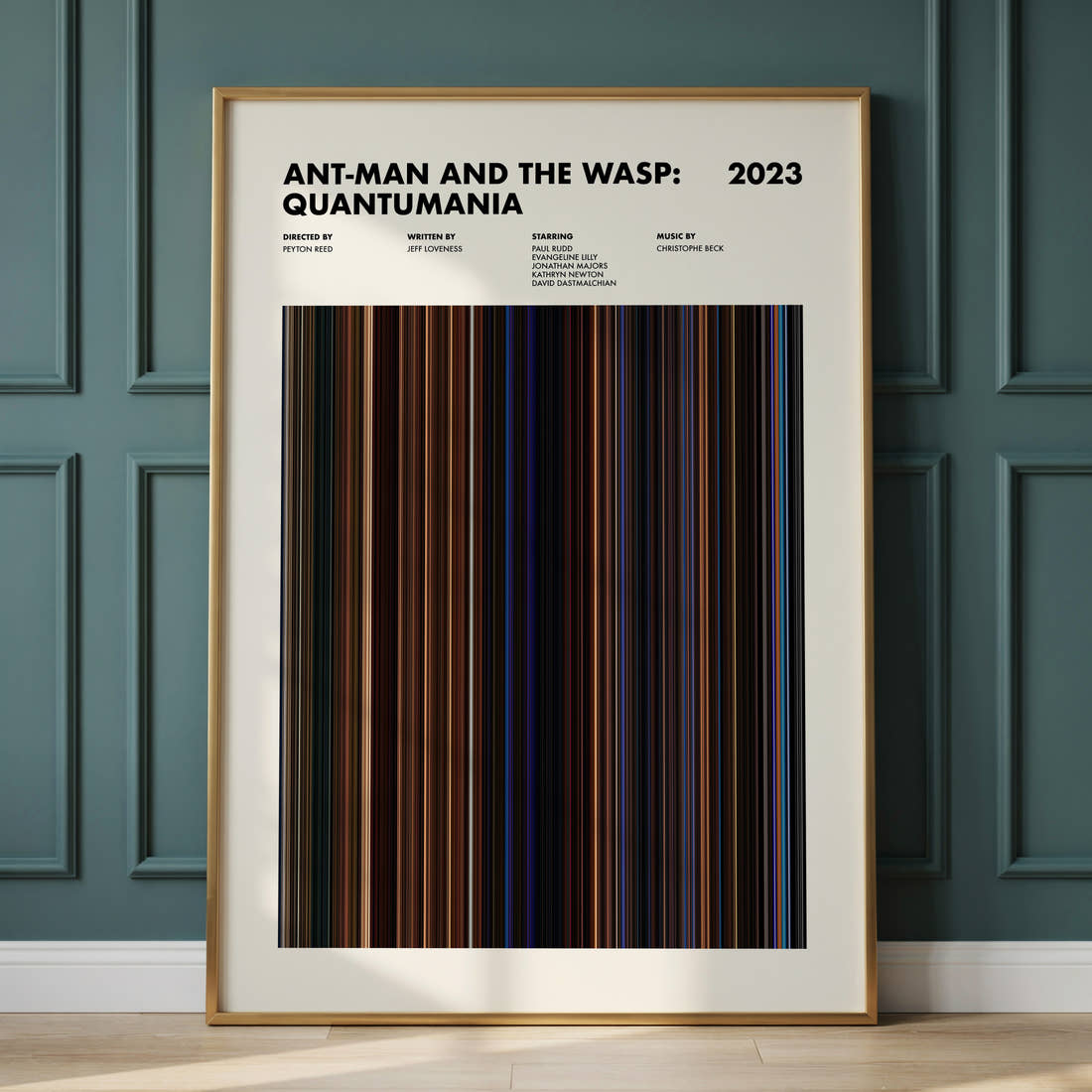 Ant-Man and the Wasp: Quantumania Movie Barcode Poster