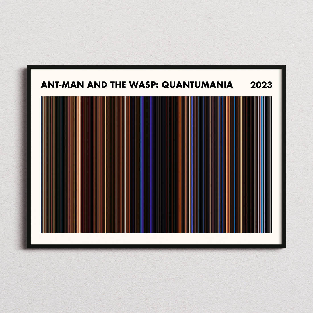 Ant-Man and the Wasp: Quantumania Movie Barcode Poster - Simplified