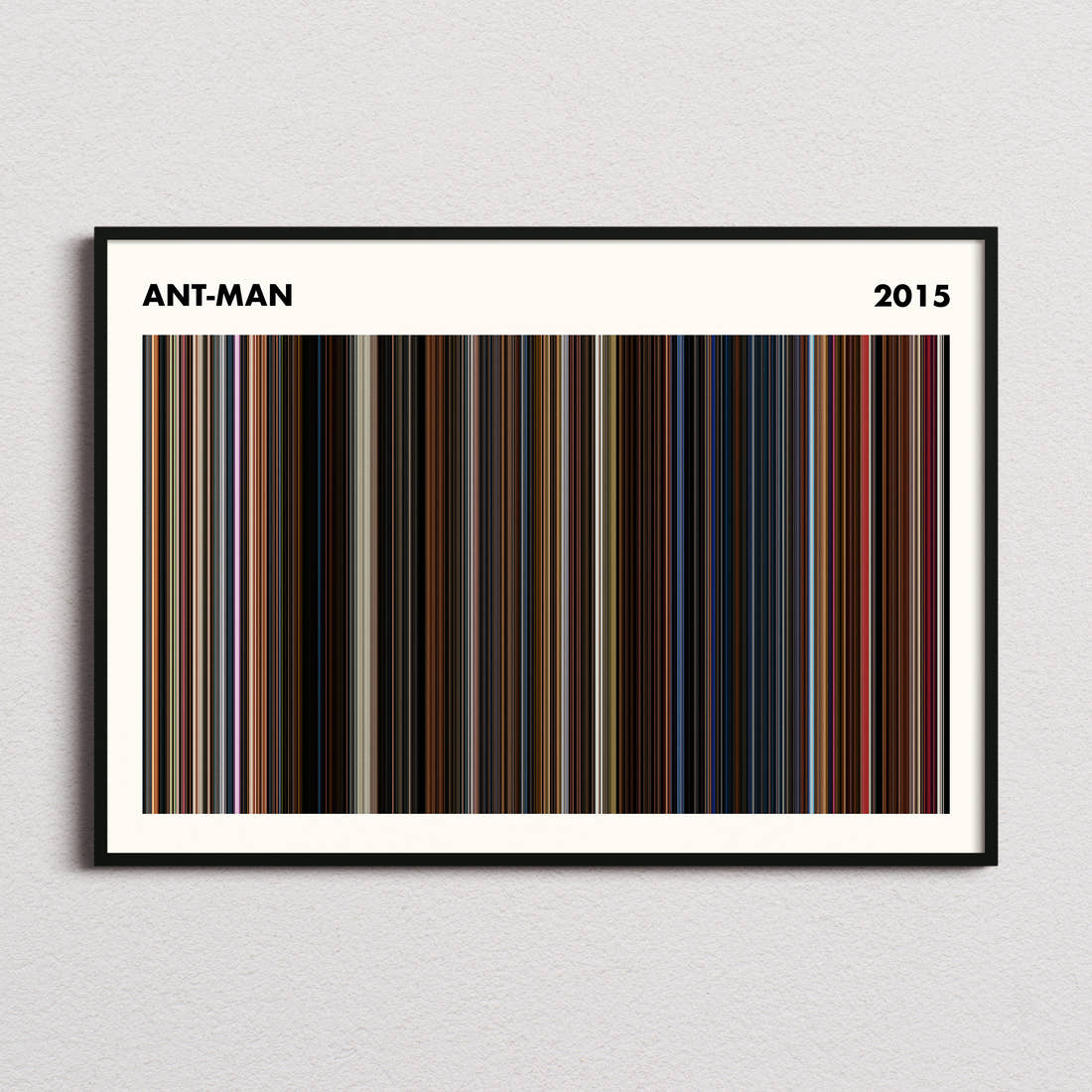 Ant-Man Movie Barcode Poster - Simplified