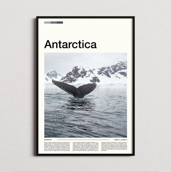Antarctica - Whale Tail - Travel Print