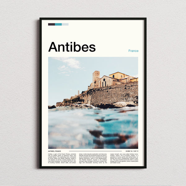 Antibes - Seaside Ramparts - Travel Print