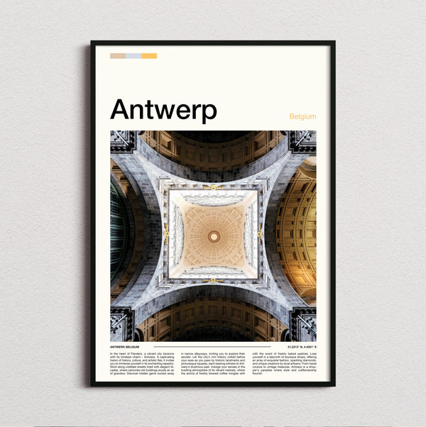 Antwerp - Vaulted Ceiling - Travel Print