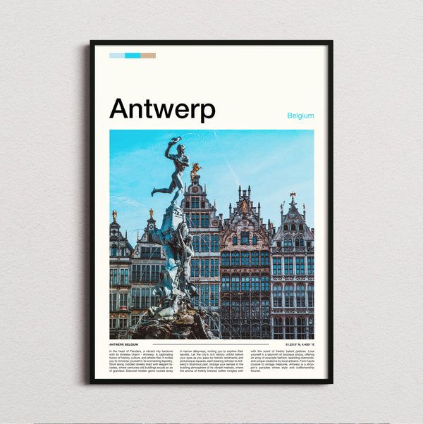 Antwerp - Brabo Fountain - Travel Print