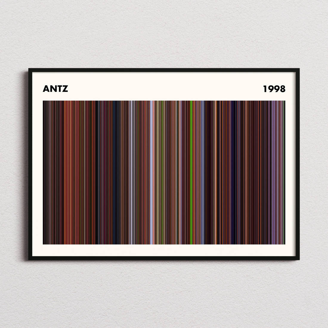Antz Movie Barcode Poster - Simplified