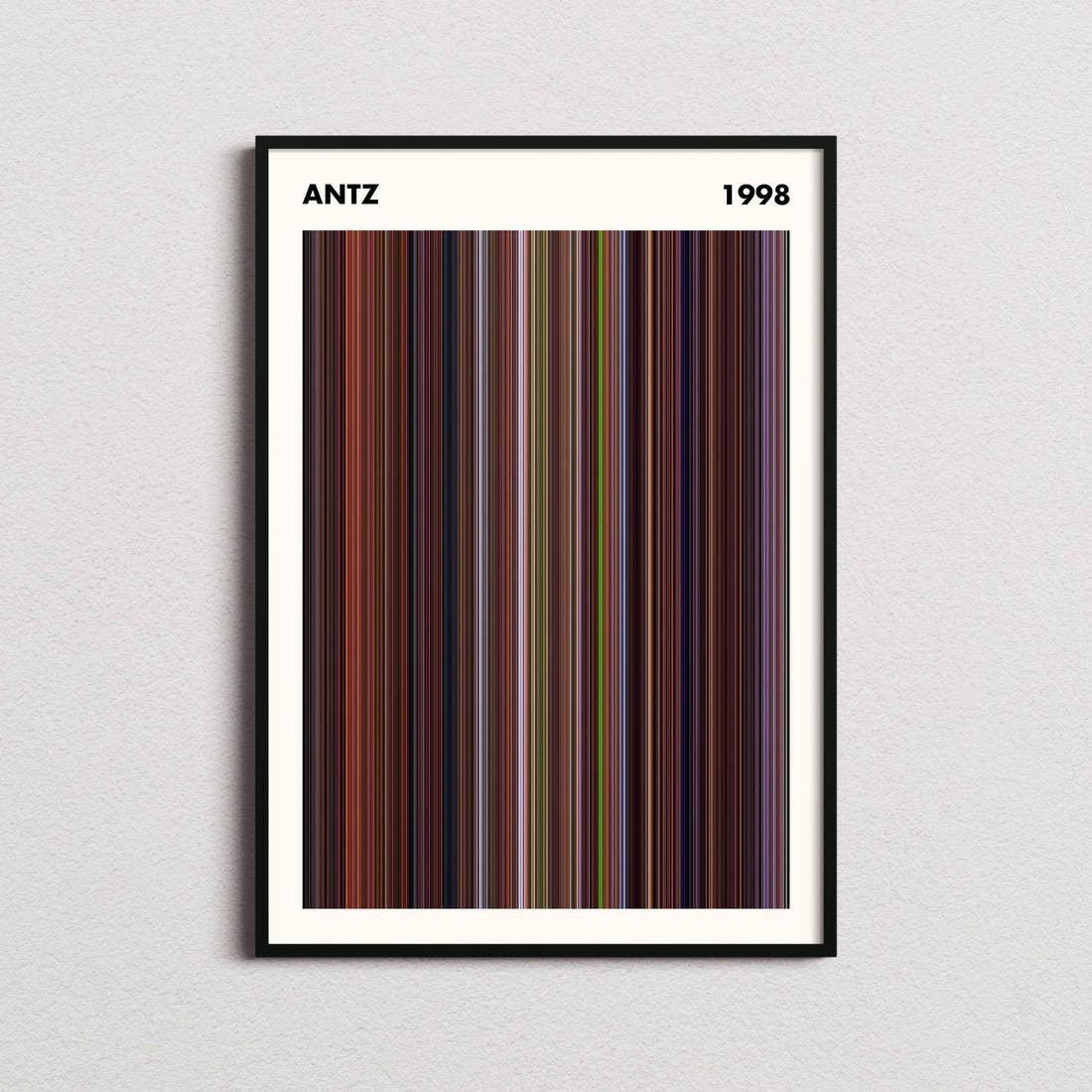 Antz Movie Barcode Poster - Simplified