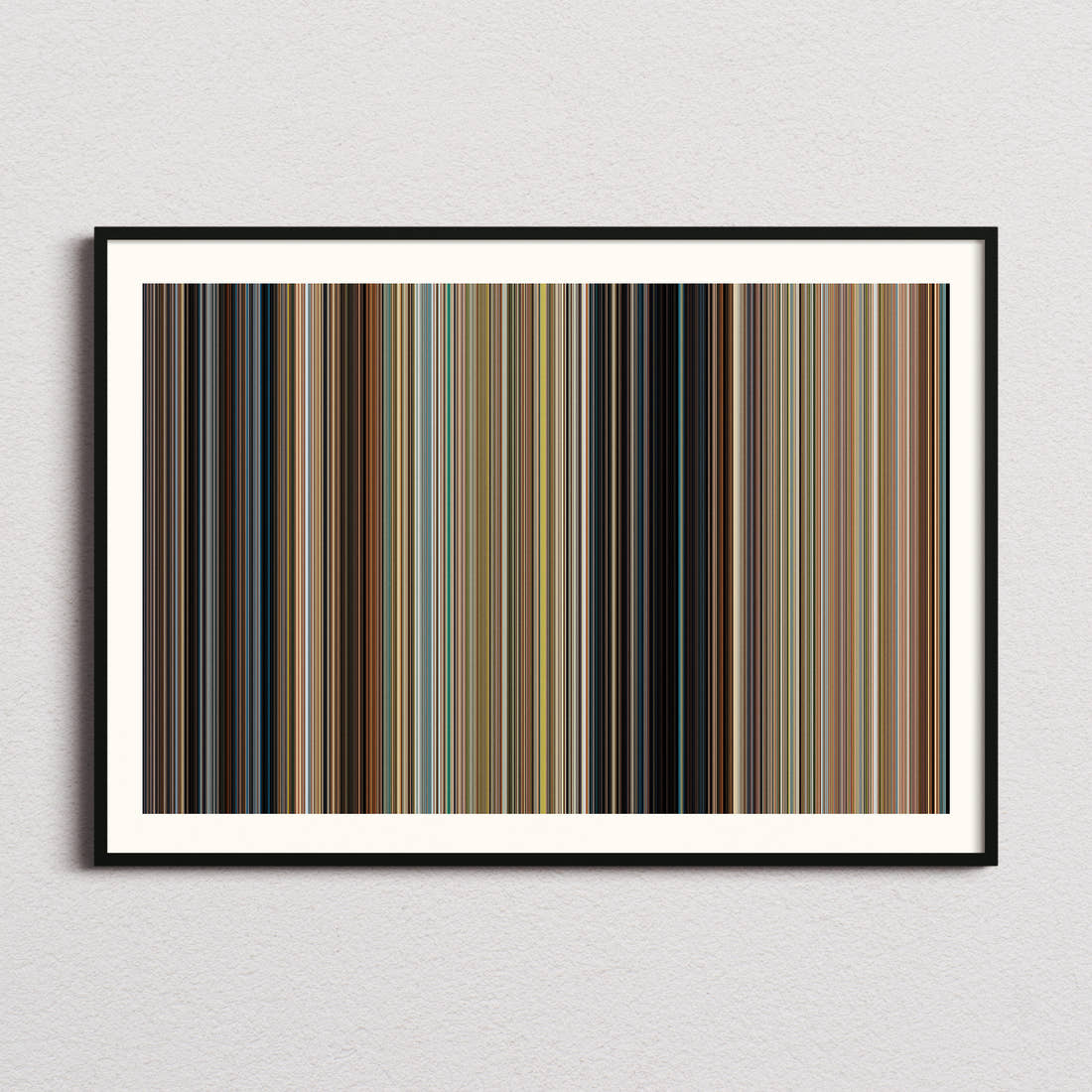 Anyone but You Movie Barcode Poster - Barcode Only