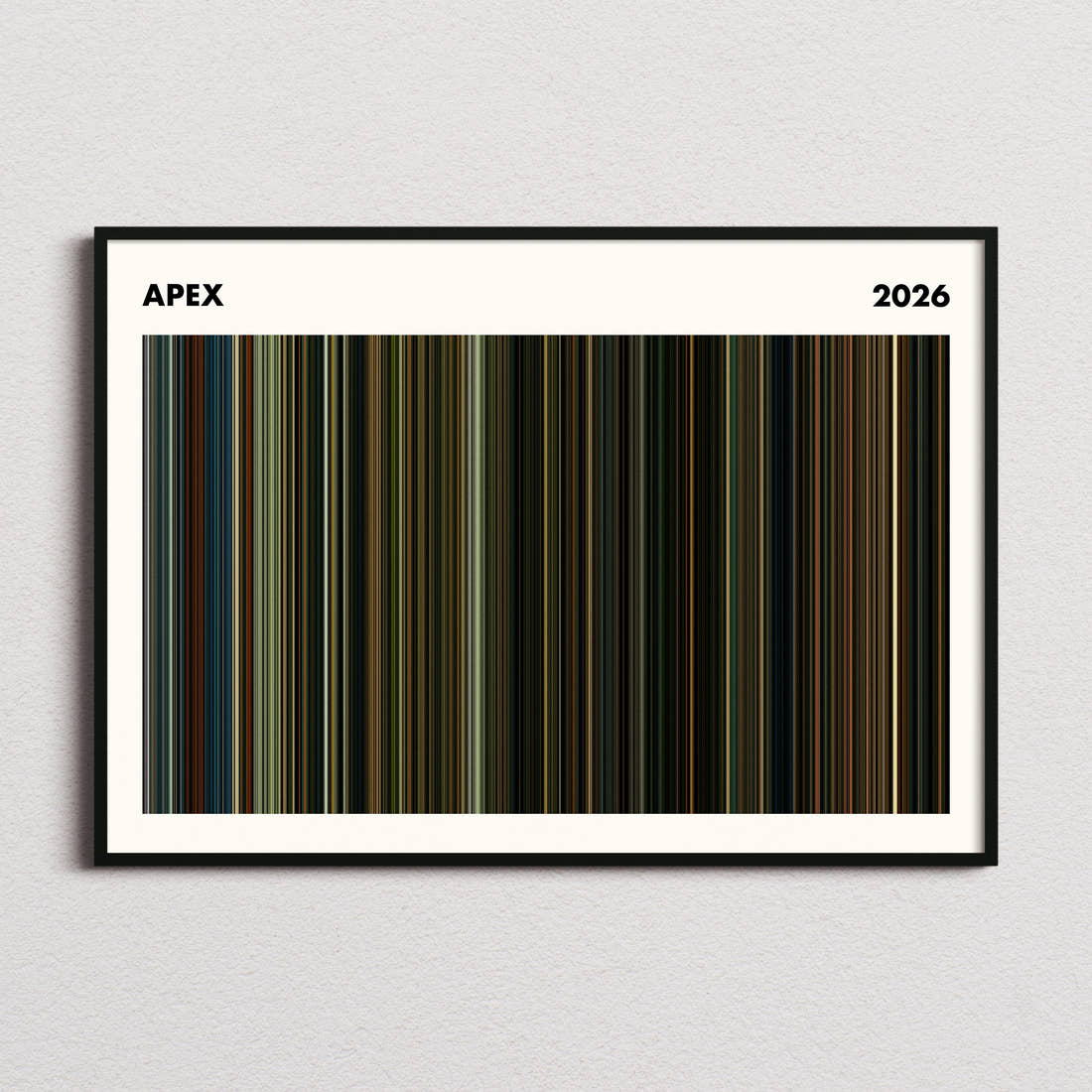 Apex Movie Barcode Poster - Simplified