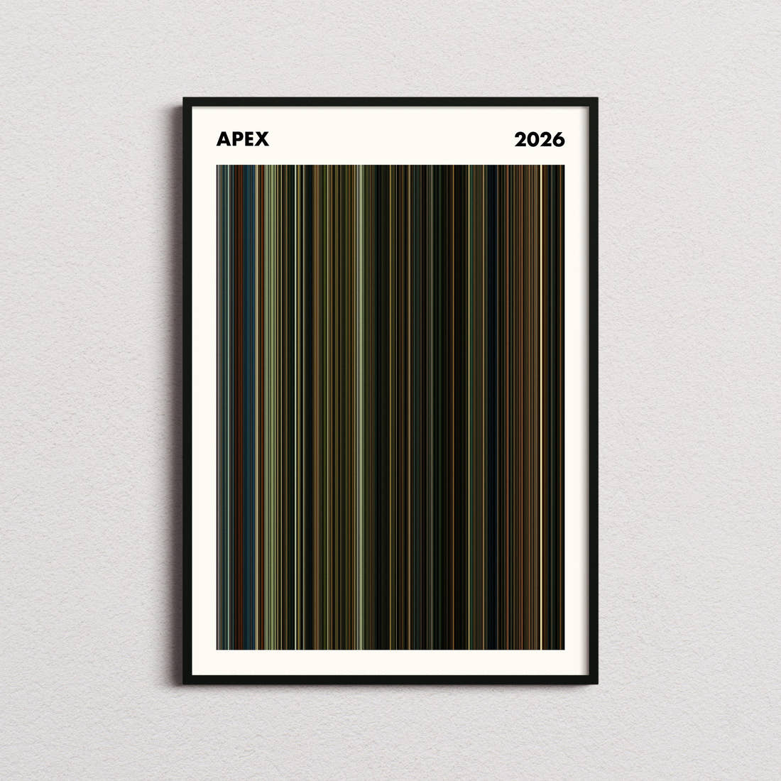 Apex Movie Barcode Poster - Simplified