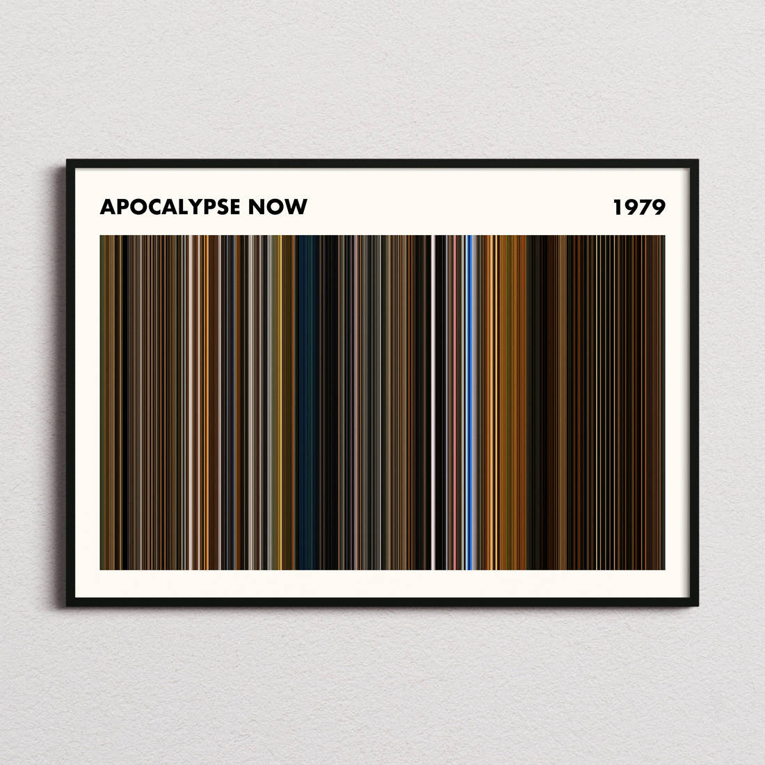 Apocalypse Now Movie Barcode Poster - Simplified