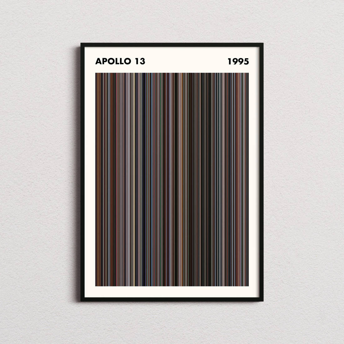 Apollo 13 Movie Barcode Poster - Simplified