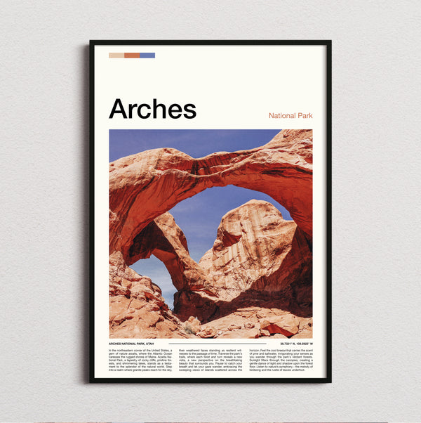 Arches - Double Arch - Travel Print