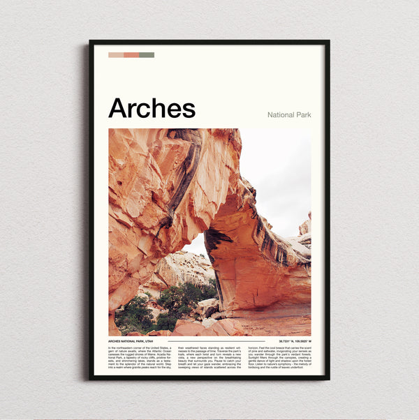 Arches - Red Rock Arch - Travel Print
